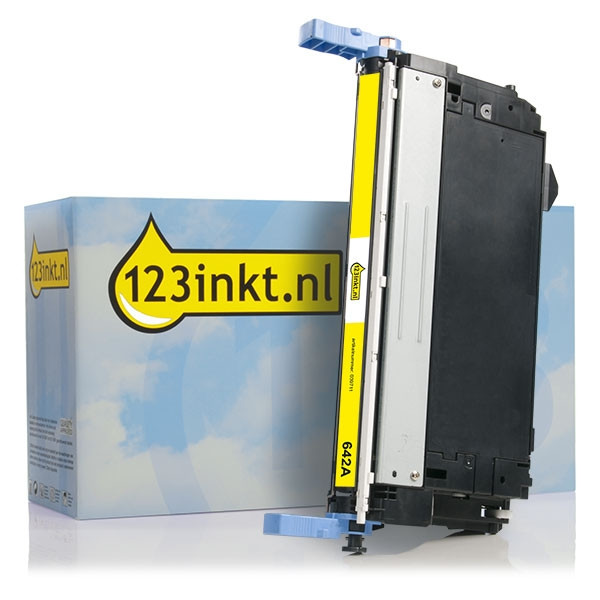 Marca 123tinta - HP 642A (CB402A) toner amarillo CB402AC 039711 - 1