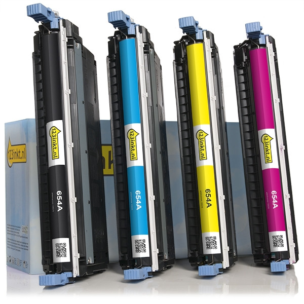 Marca 123tinta - HP 645A toners | Pack negro + 3 colores 130008 - 1