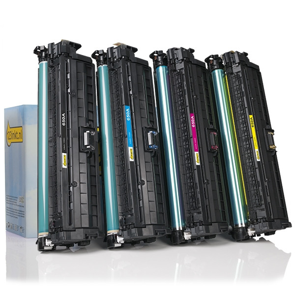 Marca 123tinta - HP 650A toners | Pack negro + 3 colores 130042 - 1