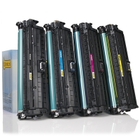 Marca 123tinta - HP 650A toners | Pack negro + 3 colores 130042