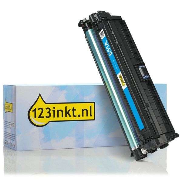 Marca 123tinta - HP 651A (CE341A) toner cian CE341AC 054659 - 1