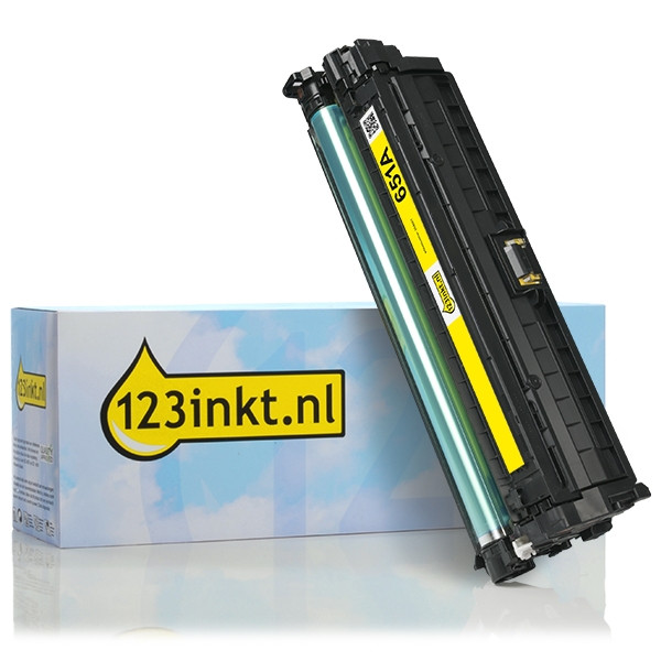 Marca 123tinta - HP 651A (CE342A) toner amarillo CE342AC 054661 - 1