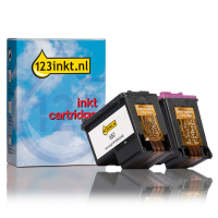 Marca 123tinta - HP 652 cartuchos de tinta | Pack negro + color 160211
