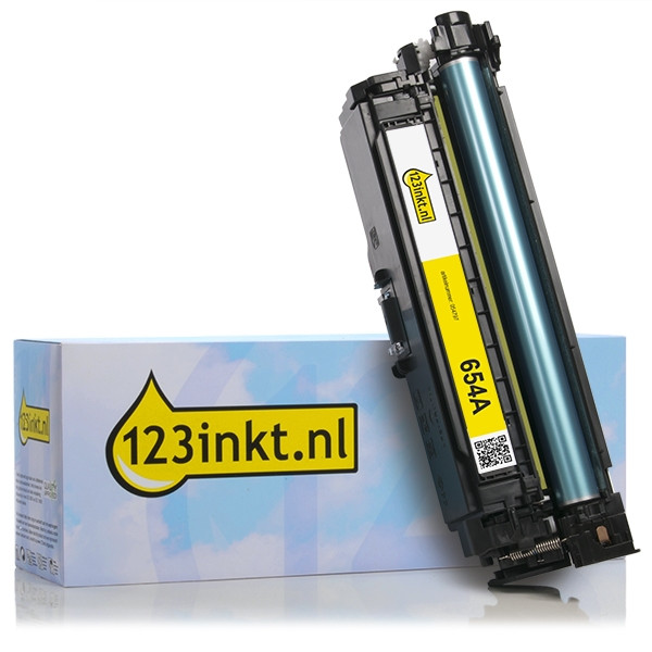 Marca 123tinta - HP 654A (CF332A) toner amarillo CF332AC 054797 - 1