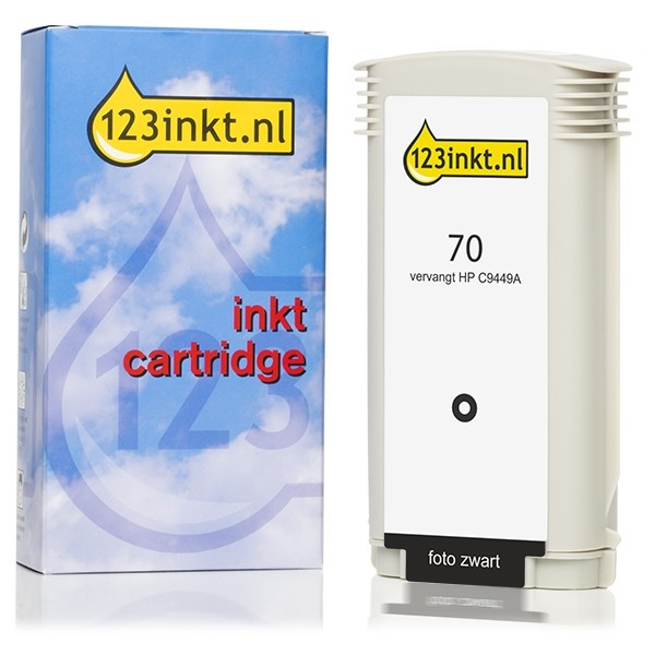 Marca 123tinta - HP 70 (C9449A) cartucho de tinta negro foto C9449AC 030809 - 1