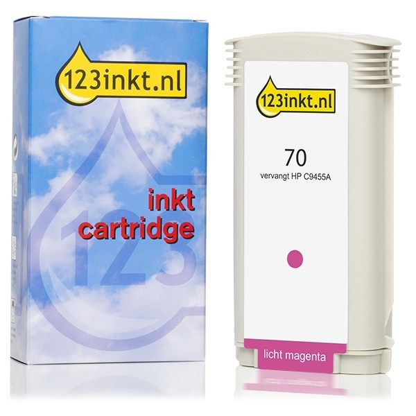 Marca 123tinta - HP 70 (C9455A) cartucho de tinta magenta claro C9455AC 030833 - 1