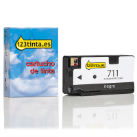 Marca 123tinta - HP 711 (CZ133A) cartucho de tinta negro XL CZ133AC 044203