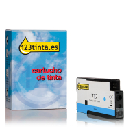 Marca 123tinta - HP 712 (3ED67A) cartucho de tinta cian 3ED67AC 093109