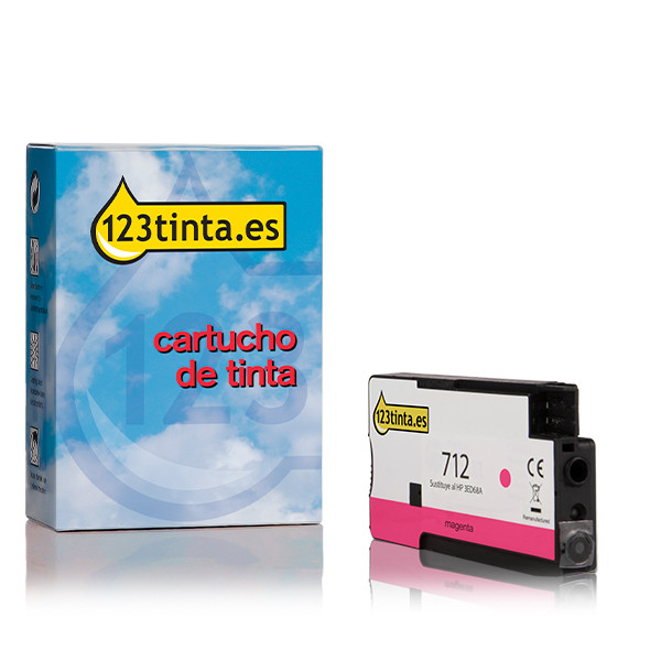 Marca 123tinta - HP 712 (3ED68A) cartucho de tinta magenta 3ED68AC 093111 - 1