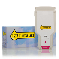 Marca 123tinta - HP 728 (F9K16A) Cartucho de tinta magenta XXL F9K16AC 044501