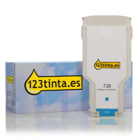 Marca 123tinta - HP 728 (F9K17A) Cartucho de tinta cian XXL F9K17AC 044499