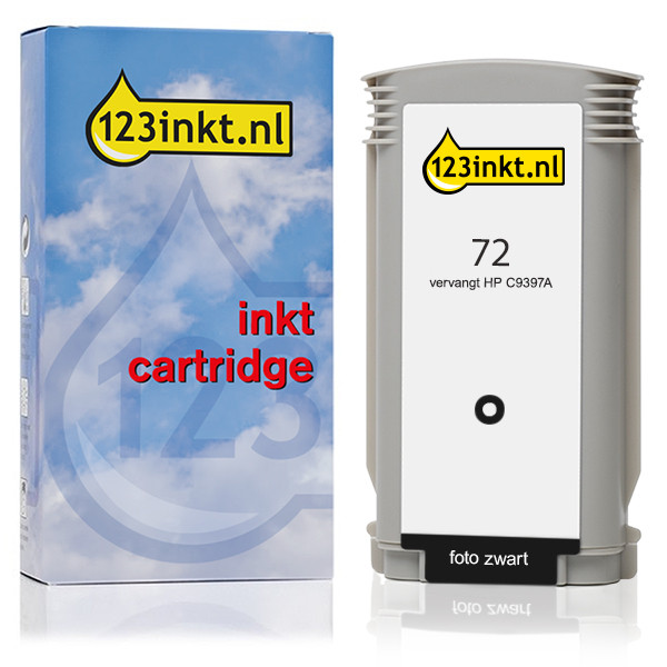 Marca 123tinta - HP 72 (C9397A) cartucho de tinta foto negro C9397AC 030881 - 1