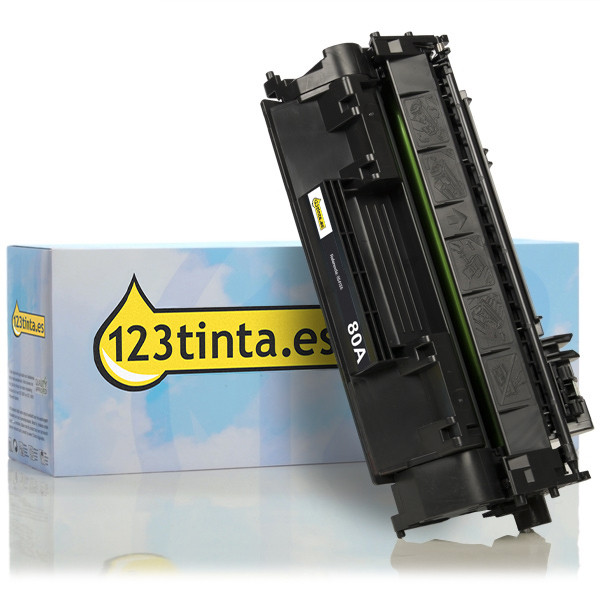 Marca 123tinta - HP 80A (CF280A) toner negro CF280AC 054113 - 1