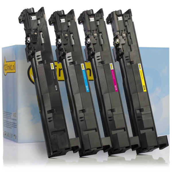 Marca 123tinta - HP 827A toners | Pack negro + 3 colores 130556 - 1