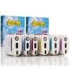 Marca 123tinta - HP 84 + HP 85 cartuchos de tinta | Pack negro + 3 colores 031722 - 1