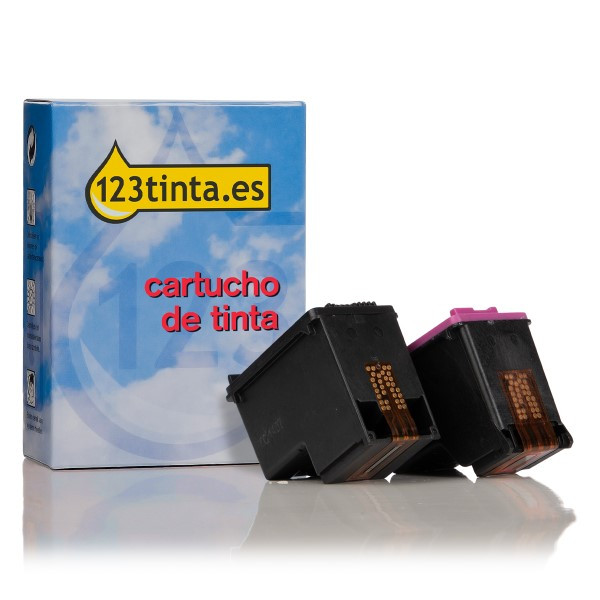 Marca 123tinta - HP 901XL (SD519AE) cartuchos de tinta | Pack 2 negros + color 132109 - 1
