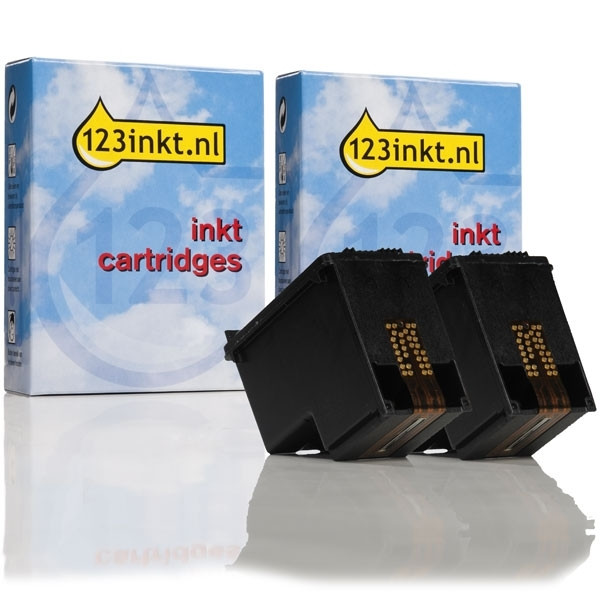 Marca 123tinta - HP 901XL cartucho de tinta negro XL | Pack 2 uds 160106 - 1