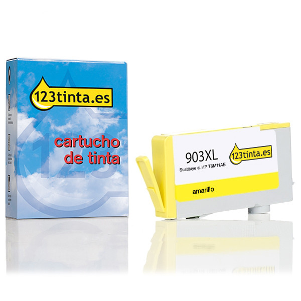 Marca 123tinta - HP 903XL (T6M11AE) cartucho de tinta amarillo XL *Version antigua* 044597 - 1