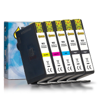Marca 123tinta - HP 903 cartuchos de tinta | Pack 2 negros + 3 colores 160740
