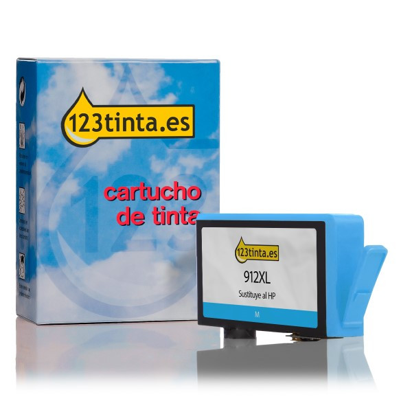 Marca 123tinta - HP 912XL (3YL81AE) Cartucho de tinta cian XL 3YL81AEC 055425 - 1