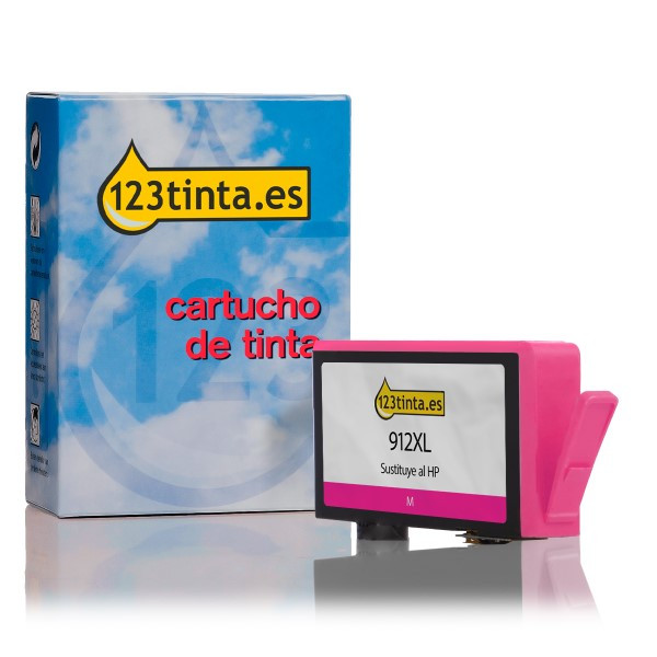 Marca 123tinta - HP 912XL (3YL82AE) Cartucho de tinta magenta XL 3YL82AEC 055427 - 1