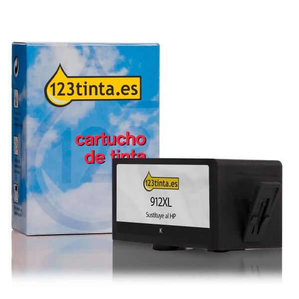 Marca 123tinta - HP 912XL (3YL84AE) Cartucho de tinta negra XL 3YL84AEC 055423 - 1