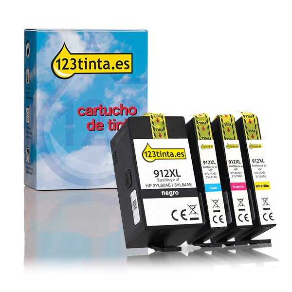 Marca 123tinta - HP 912XL Multipack 4 cartuchos 160197 - 1