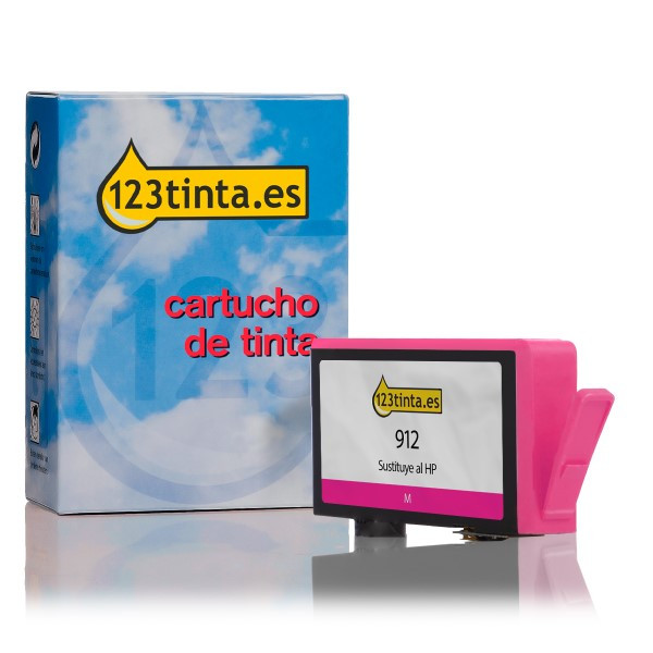 Marca 123tinta - HP 912 (3YL78AE) Cartucho de tinta magenta 3YL78AEC 055419 - 1