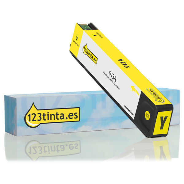 Marca 123tinta - HP 913A (F6T79AE) cartucho de tinta amarillo F6T79AEC 054913 - 1