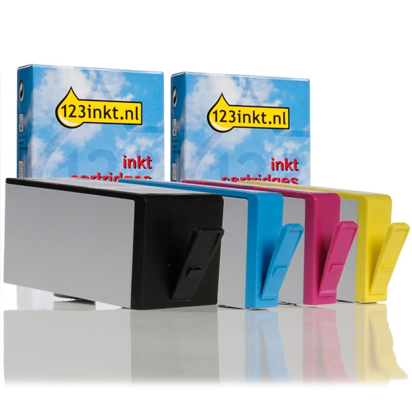 Marca 123tinta - HP 920XL (C2N92AE) XL cartuchos de tinta | Pack negro + 3 colores 044273 - 1
