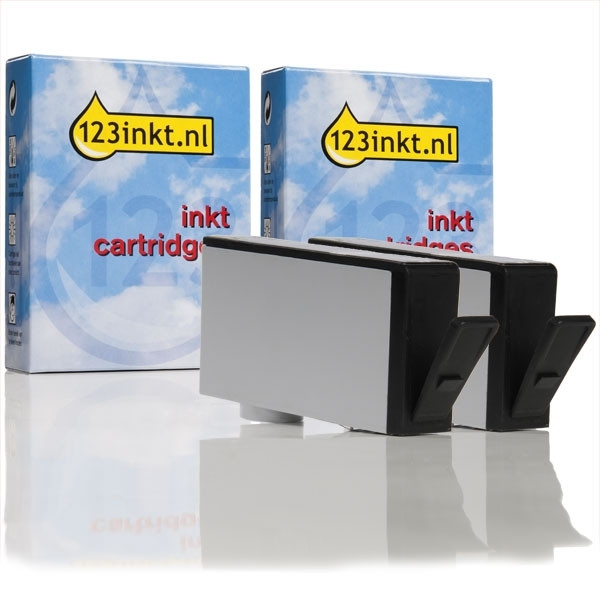 Marca 123tinta - HP 920 cartucho de tinta negro | Pack 2 uds 160108 - 1