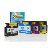 Marca 123tinta - HP 932/HP cartuchos de tinta | Pack negro + 3 colores 000567