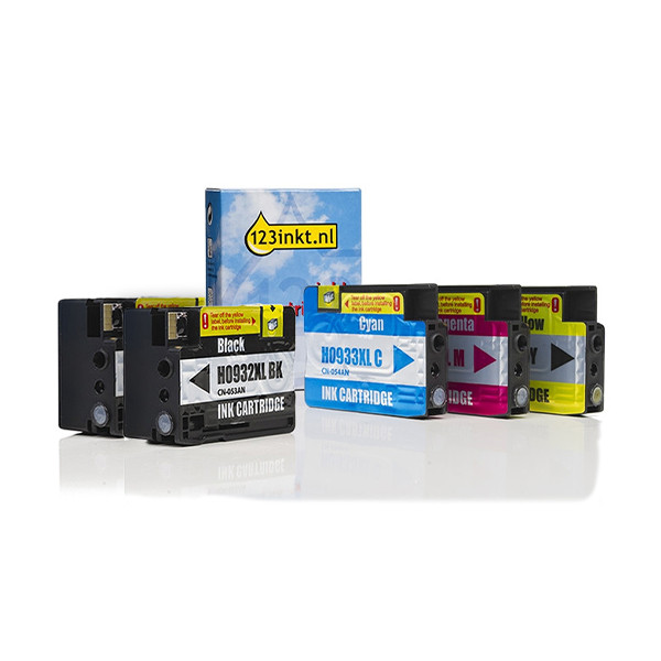Marca 123tinta - HP 932XL/HP 933XL cartuchos de tinta | Pack 2 negros + 3 colores 160746 - 1