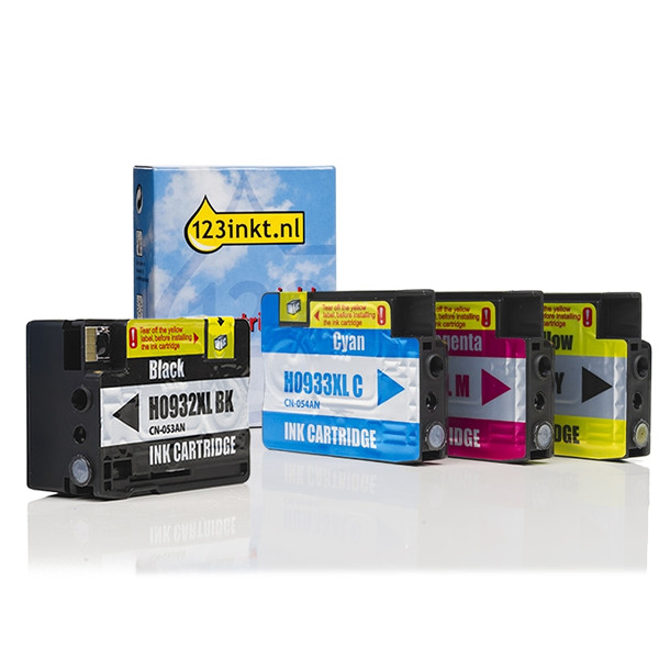 Marca 123tinta - HP 932XL / HP 933XL Pack ahorro negro/cian/magenta/amarillo C2P42AEC 160123 - 1