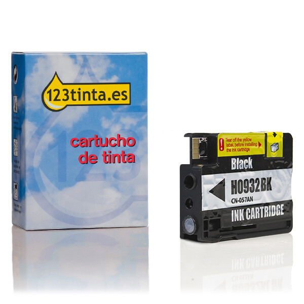 Marca 123tinta - HP 932 (CN057AE) cartucho de tinta negra CN057AEC 000519 - 1