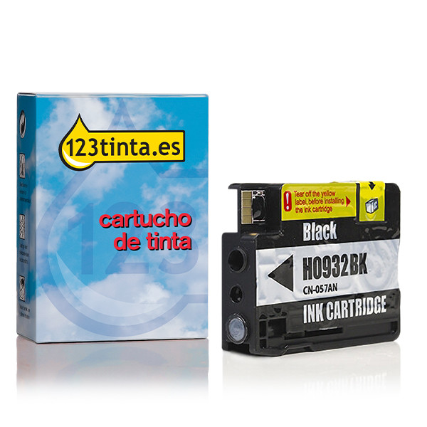 Marca 123tinta - HP 932 (CN057AE) cartucho de tinta negra 000519 - 1