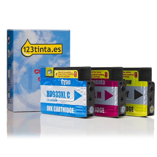 Marca 123tinta - HP 933XL Pack ahorro cian/magenta/amarillo  160126 - 1