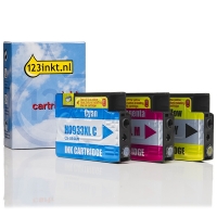 Marca 123tinta - HP 933XL cartuchos de tinta | Pack 3 colores 160128