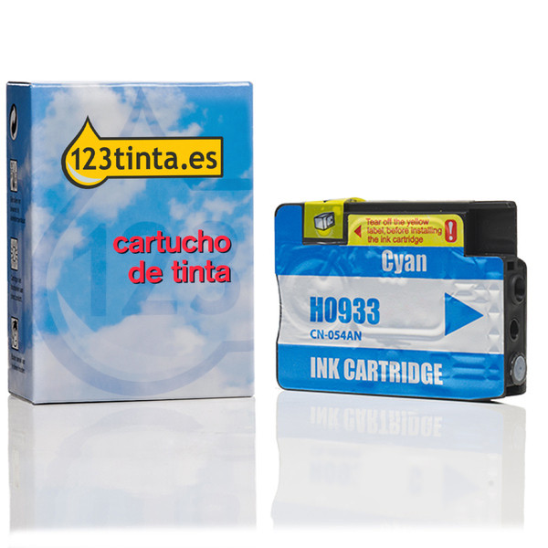 Marca 123tinta - HP 933 (CN058AE) cartucho de tinta cian CN058AEC 000520 - 1