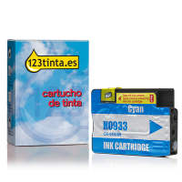 Marca 123tinta - HP 933 (CN058AE) cartucho de tinta cian