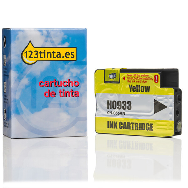 Marca 123tinta - HP 933 (CN060AE) cartucho de tinta amarillo CN060AEC 044705 - 1
