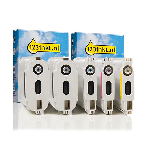 Marca 123tinta - HP 940XL cartuchos de tinta | Pack 2 negros + 3 colores 160748 - 1