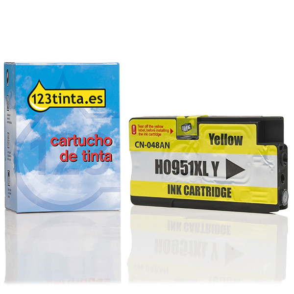 Marca 123tinta - HP 951XL (CN048AE) cartucho de tinta amarillo XL CN048AEC 044141 - 1