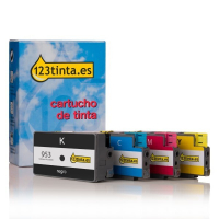 Marca 123tinta - HP 953 (6ZC69AE) Pack ahorro 4 colores