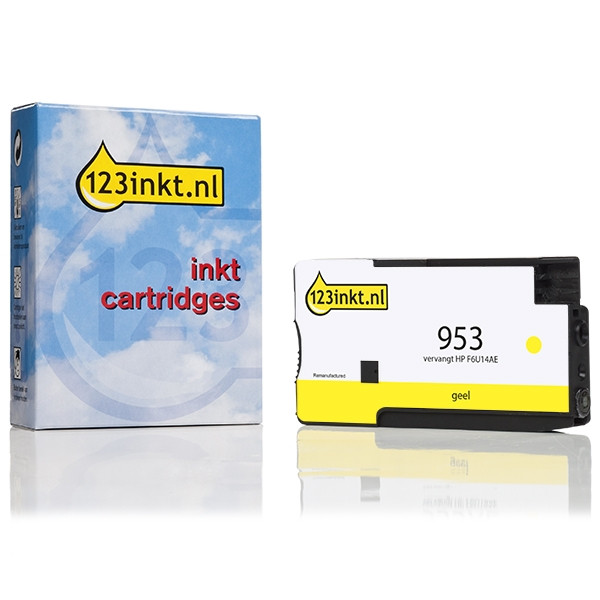 Marca 123tinta - HP 953 (F6U14AE) cartucho de tinta amarillo F6U14AEC 044535 - 1