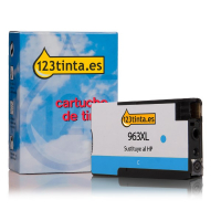 Marca 123tinta - HP 963XL (3JA27AE) Cartucho de tinta cian de XL 3JA27AEC 055385