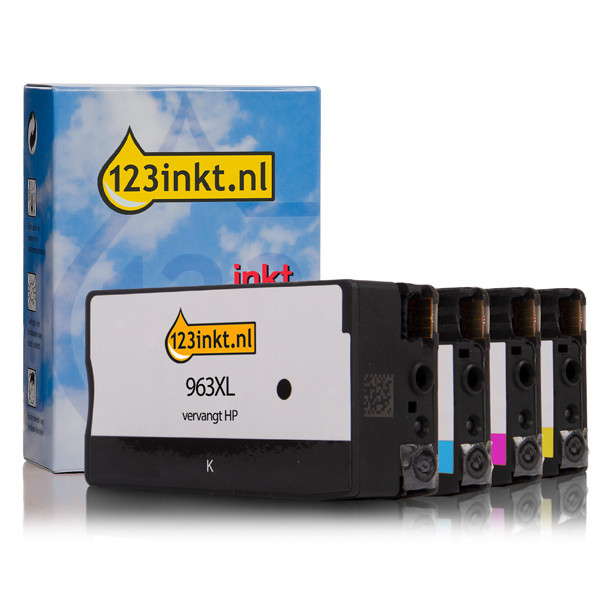 Marca 123tinta - HP 963XL cartuchos de tinta | Pack negro + 3 colores 160202 - 1