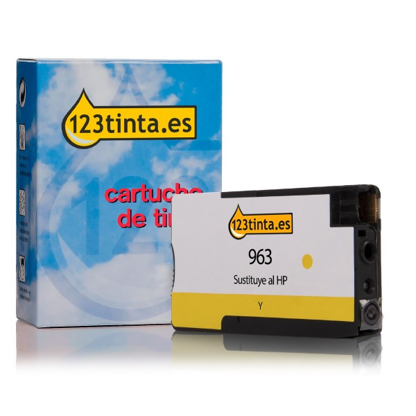 Marca 123tinta - HP 963 (3JA25AE) Cartucho de tinta amarillo 3JA25AEC 055381 - 1