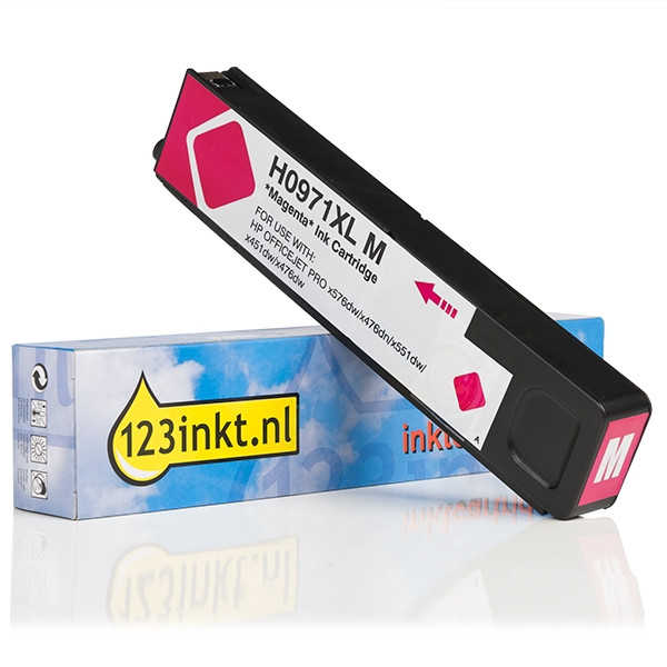 Marca 123tinta - HP 971XL (CN627AE) cartucho de tinta magenta XL CN627AEC 044237 - 1