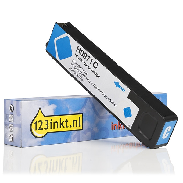 Marca 123tinta - HP 971 (CN622AE) cartucho de tinta cian CN622AEC 044227 - 1